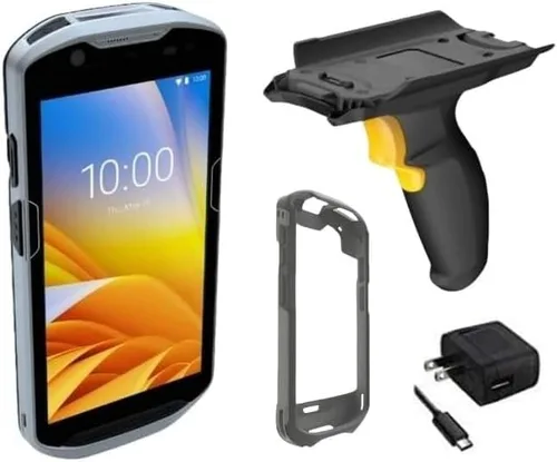 Vista 2 de Zebra TC520K TC520K - Escáner de código de barras inalámbrico Android 2D/1D/QR, TC520K Kit de empuñadura de pistola con mango de gatillo, funda