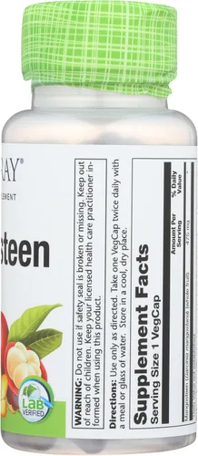 Vista 5 de Solaray Fruta de mangostán 475 mg Hierba entera Suplemento antioxidante y de apoyo inmunológico con fitonutrientes, polifenoles, flavonoides