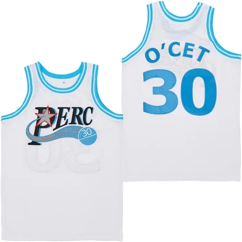 Vista 4 de PERC30 Camiseta de baloncesto #30 Perc O'Cet Movie para hombre cosida Negro