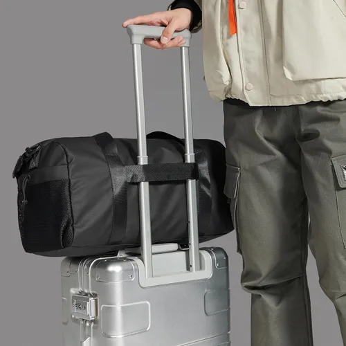 Vista 5 de ARCTIC HUNTER AH Bolsa de gimnasio pequeña para hombres y mujeres con compartimento para zapatos, ideal para deportes, viajes y viajes nocturnos