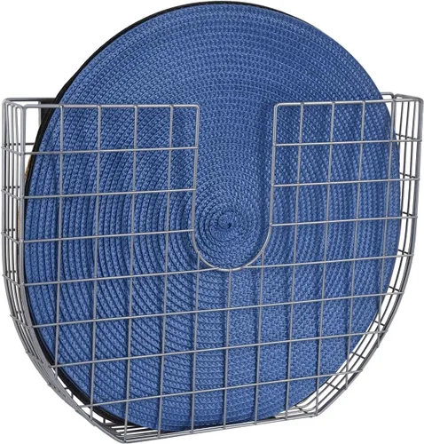 Vista 8 de YeeBeny Soporte para manteles individuales, archivo de pared de bolsillo individual Acero Organizador de cocina, soporte para manteles