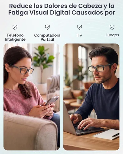 Vista 5 de Prospek Blue Light Blocking Computer & Reading Glasses, 0.00 to +3.00