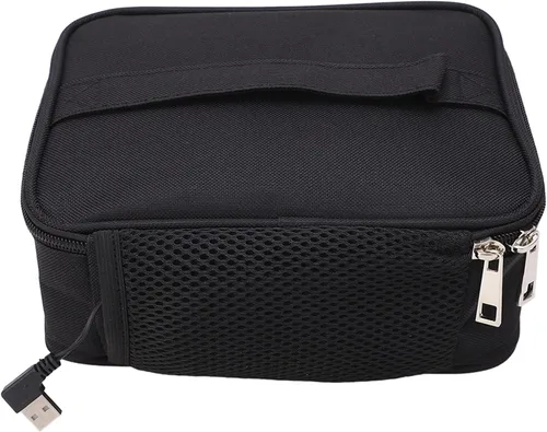 Vista 9 de Lonchera eléctrica, calentador de alimentos alimentado por USB con 2 métodos de calefacción, horno portátil para oficina, viajes, hogar, cocina