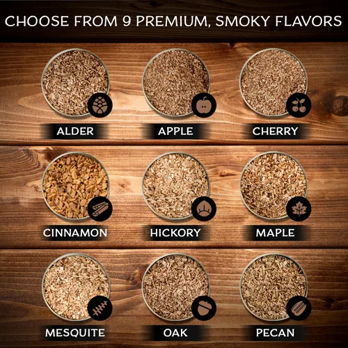 Vista 3 de Bolsa SmokeTop® de 4 onzas, chips ahumadores de cóctel para cócteles antiguos, whisky y bourbon - por Middleton Mixology Made in the USA (800 usos)