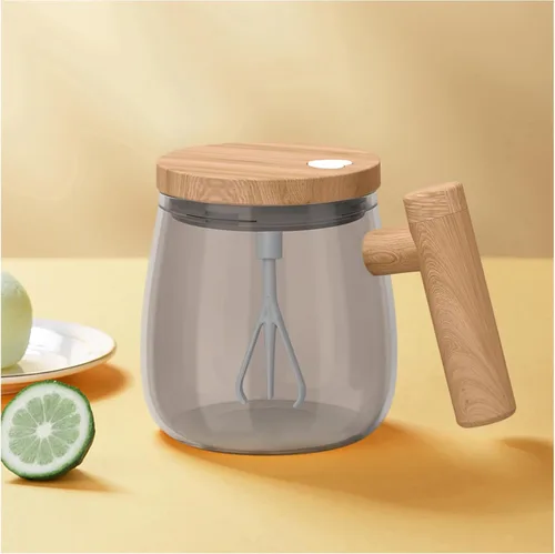 Vista 9 de Taza Autoagitante, Taza de Café Autoagitante de 400ML, Taza de Mezcla Eléctrica de Alta Calidad de Vidrio Borosilicato, Taza de Café con Soporte