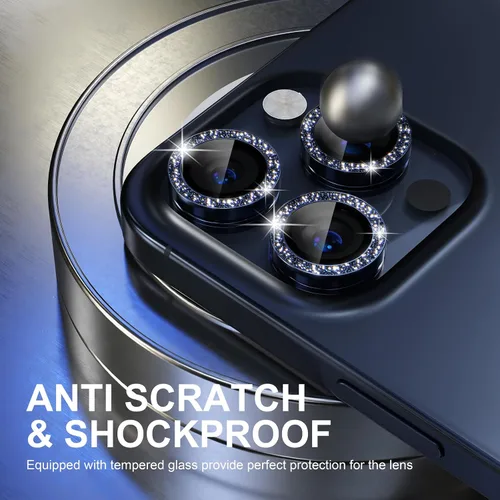 Vista 401 de Choiche Compatible para iPhone 16 Pro/iPhone 16 Pro Max Protector de Lente de Cámara, Vidrio Templado 9H Protector de Pantalla de Cubierta de Cámara