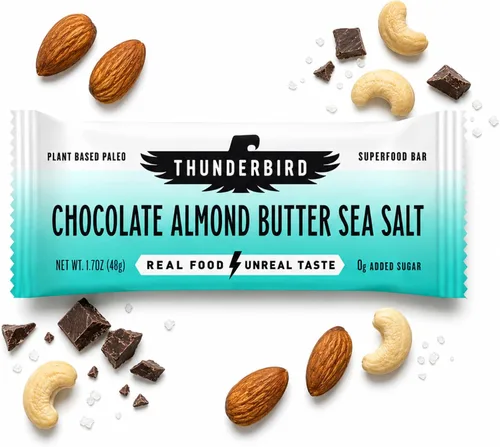 Vista 15 de Thunderbird Bars - Bocadillo energético, sin gluten con proteínas, comida real saludable, paleo vegano sin OMG, sin azúcar añadido, sabor a anacardo