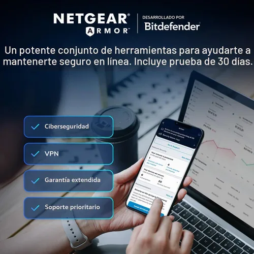 Vista 8 de NETGEAR Orbi 770 Series WiFi 7 Sistema de malla, hasta 8,000 pies cuadrados Hasta 11 Gbps, 100 dispositivos, fácil configuración, triple banda
