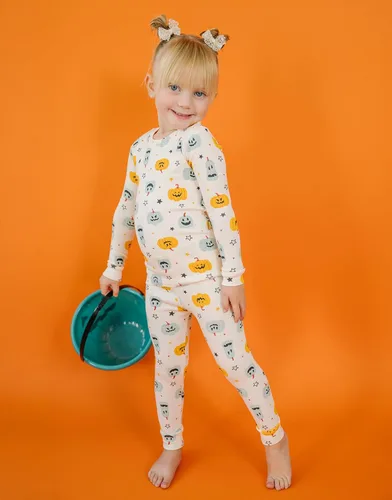 Vista 2 de moimoln Sibling - Pijama de manga larga de algodón suave y cálido de 6 meses a 8 años