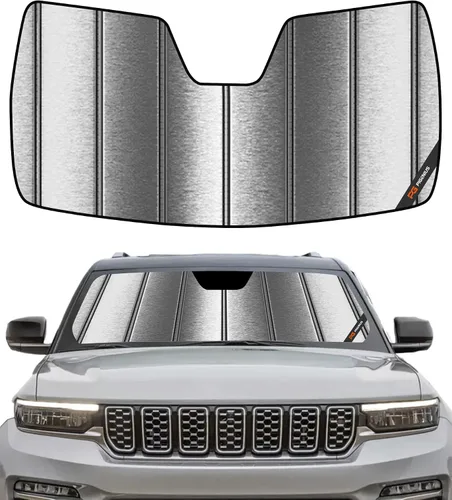 Vista 13 de Pigenius Parasol para parabrisas para Jeep Grand Cherokee 2008-2010 - Parasol para ventana delantera, protección