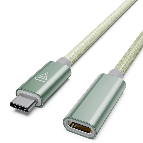 Vista 8 de Faracent Cable de extensión USB C (20Gbps/240W/1FT/0.3M), USB 3.2 tipo C 3.1 macho a hembra, extensión de carga y sincronización para iPhone 16 15