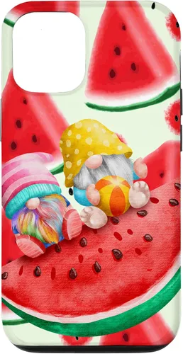 Vista 28 de Summertime with My Gnomies Watermelon Retro Beach Summer Case for iPhone 17