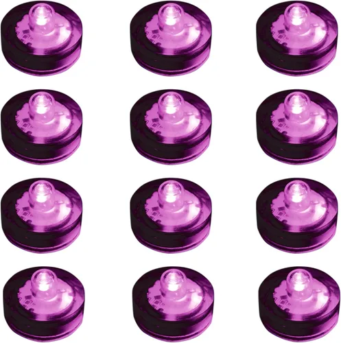 Vista 9 de LumaBase 68512 Luces LED sumergibles a pilas, color rosa