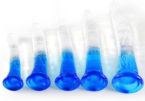 Vista 5 de Consoladores de 11.22 pulgadas de grosor, consolador de cristal grande XXL con fuerte ventosa anal, juguetes sexuales para mujeres y hombres