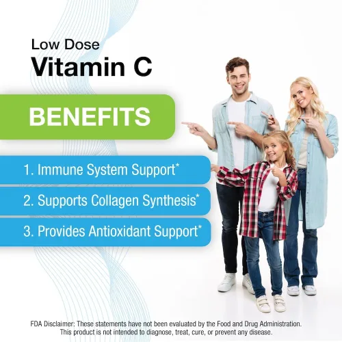 Vista 3 de Puregen Labs Vitamina C de 250 mg apoya un sistema inmunológico saludable y protección antioxidante, sin OMG, sin gluten, fabricado en Estados