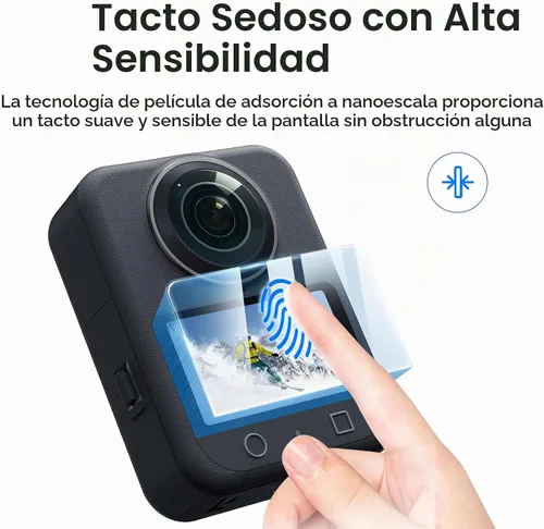 Vista 8 de OSMO 360 - Funda de aluminio de liberación rápida con marco de metal con tapa de lente de silicona Protector de pantalla para DJI OSMO 360 Kit