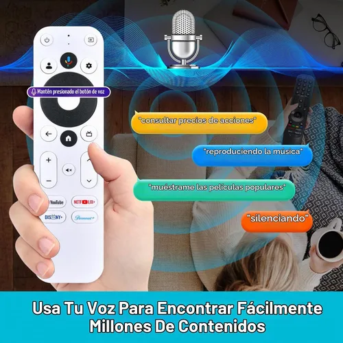 Vista 6 de ZWP Control remoto de voz de repuesto para Onn. TV 4K Streaming Box