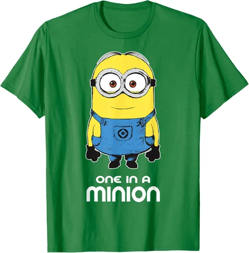 Vista 5 de Despicable Me Camiseta estampada Minions Bob One in A Minion Negro
