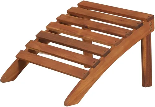 Vista 8 de Brown Solid Acacia Wood Adirondack Chair, Foldable Outdoor Seating for Patio Garden Pool, Ergonomic Design