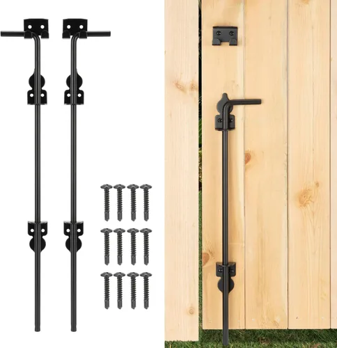 Vista 11 de 12" Tornillo de Bastón Pesado de Caída para Puerta, Pestillo de Suelo para Puerta para Cercas de Madera Puertas de Metal, Tope de Puerta de Metal 1