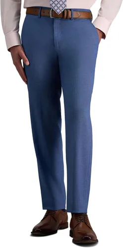 Vista 15 de Haggar Pantalones y Chaquetas de Traje por Separado Jmh Premium Stretch de Corte Entallado para Hombres Negro Sólido