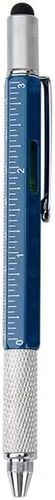 Vista 10 de Bolígrafo multiherramienta 6 en 1 para hombre, lápiz capacitivo, regla Negro