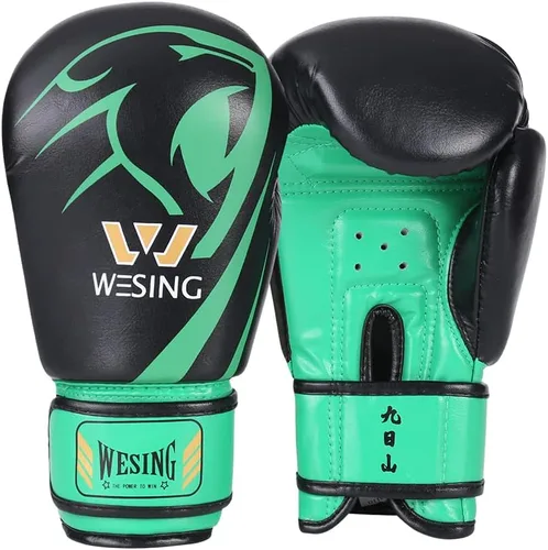 Vista 13 de Wesing - Guantes de boxeo profesionales para hombres y mujeres, guantes de boxeo para kickboxing, guantes de entrenamiento para adultos y niños