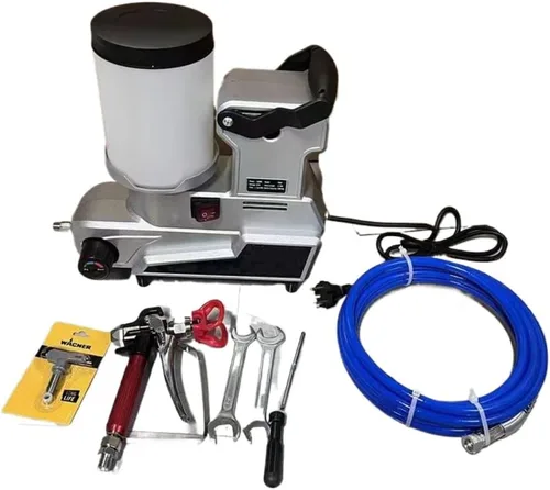 Vista 6 de Pulverizador de pintura sin aire de alta presión, pulverizador de pintura de emulsión de 1600W, pulverizador sin aire de pinturas de látex a base