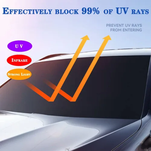 Vista 4 de Parasol para parabrisas de automóvil, ajuste personalizado para Jeep Compass 2007-2016, plegable, para ventana delantera, accesorios interiores