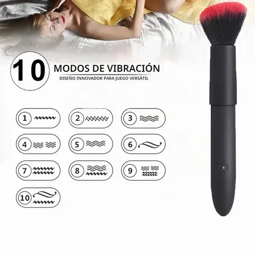 Vista 5 de 10 brochas de maquillaje motorizadas recargables por USB – Multifuncional cepillo de polvo suelto para corrector o rubor