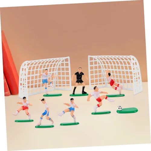 Vista 3 de DOITOOL Kit de decoración de fútbol de 8 piezas, decoración de pastel de fútbol, decoración de pastel de fútbol, decoración de pastel de fútbol