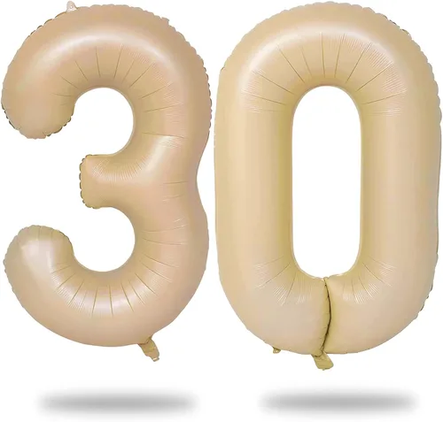Vista 40 de Globos negros del número 10 para decoraciones de cumpleaños número 10, globos de helio de mylar de lámina de 40 pulgadas negros del número 1 & 0