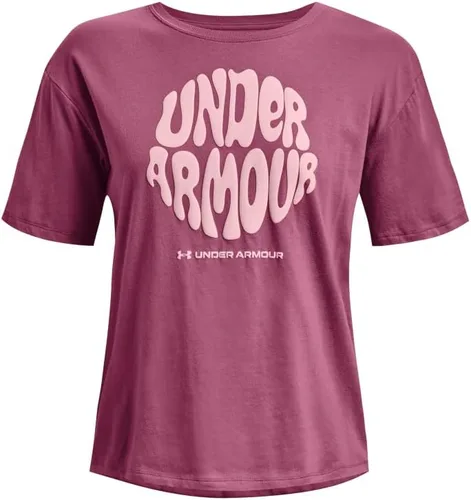 Vista 4 de Under Armour Grovey Wordmark - Camiseta de manga corta para mujer