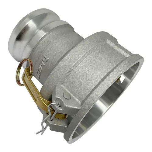 Vista 3 de Gloxco Tipo de aluminio DA leva y ranura de manguera de montaje, reductor, 4 "Camlock hembra x 3 "Camlock macho (CAM-4030-DA-AL)