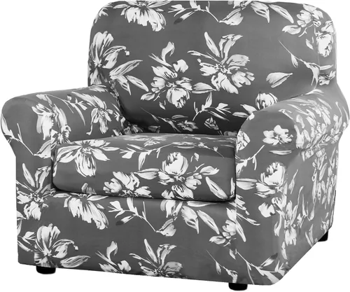 Vista 18 de H.VERSAILTEX Fundas de sofá superelásticas de 2 piezas para fundas de sillón, fundas de silla de sala de estar, con estilo moderno suave y grueso