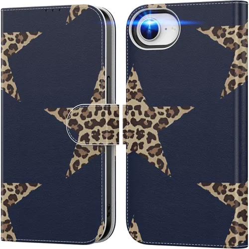 Vista 26 de DEENAKIN Funda tipo cartera para iPhone 15 con tarjetero + clip para efectivo, bloqueo RFID, protección contra caídas de grado militar y obras