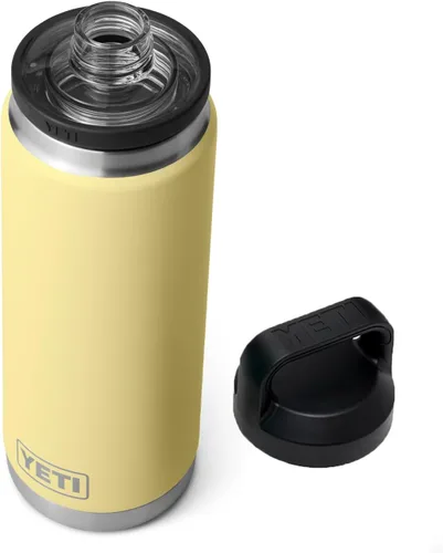 Vista 20 de YETI Rambler - Botella de acero inoxidable, hermética, con aislamiento al vacío y tapa chug, 26 onzas, color amarillo alpino Alpine Amarillo