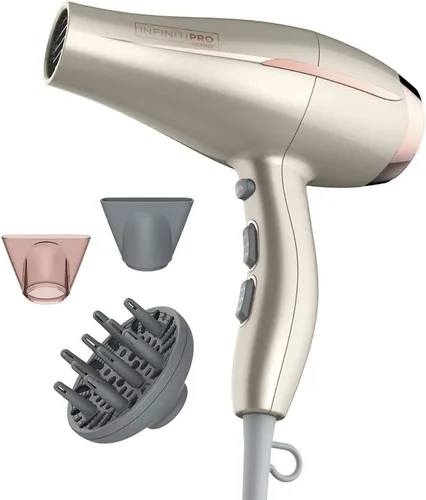 Vista 10 de INFINITIPRO de CONAIR - Secadora de pelo compacta sin encrespamiento, 2 veces más brillo, 3 veces más control de encrespamiento Rosa (Dusty Rose)