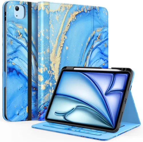 Vista 9 de Zonefoker Fundas para iPad de 6ª generación 2018/2017, iPad Air 2 2014 #02 Mármol Rosa