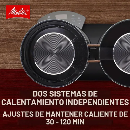 Vista 4 de Melitta Vision - Cafetera de goteo de 12 tazas, automática y programable