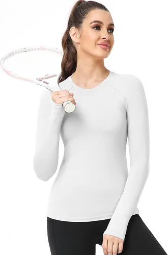 Vista 3 de CADMUS Camisa de manga larga para correr de secado rápido para mujer