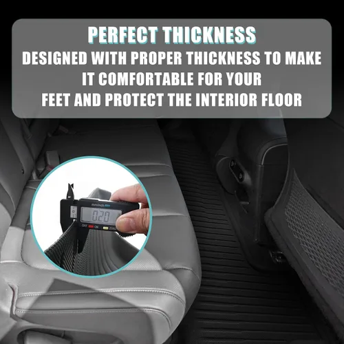 Vista 5 de BestEvMod Alfombrillas para Ioniq5 para todo tipo de clima, XPE, antialtas temperaturas, sin olor, primera y segunda fila, compatibles con Hyundai