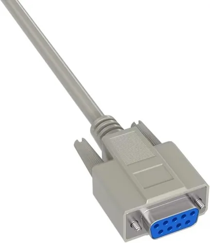 Vista 2 de CableLeader DB9 hembra a DB25 macho HP Plotter Cable de impresora láser serial, color beige
