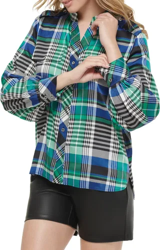 Vista 3 de Karl Lagerfeld Paris Top tejido de manga larga para mujer