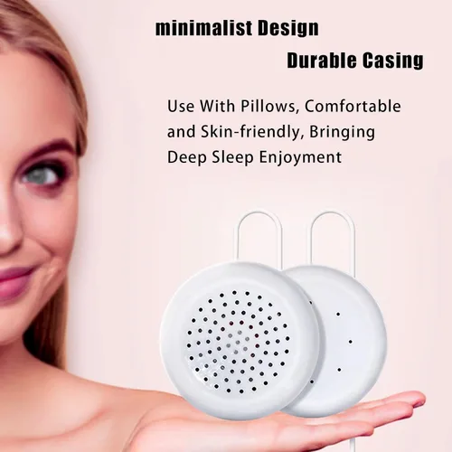 Vista 6 de Altavoz de almohada, 0.138 in, mini altavoz portátil estéreo con 2 altavoces estéreo de alta fidelidad para teléfono MP3, CD portátil