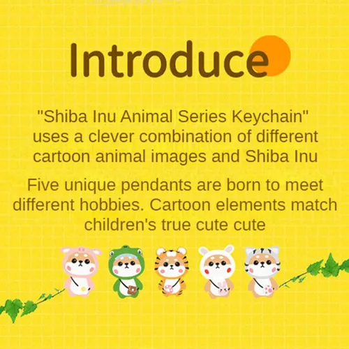 Vista 6 de BEXOA Lindo llavero líquido para regalo de Navidad Dijes de mochila Kawaii Shiba Inu llaveros flotantes para mujer