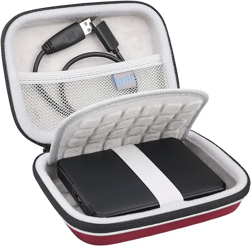 Vista 10 de Lacdo EVA funda de viaje a prueba de golpes para disco duro externo portable de 2.5 pulgadas, GPS, cámara y batería externa