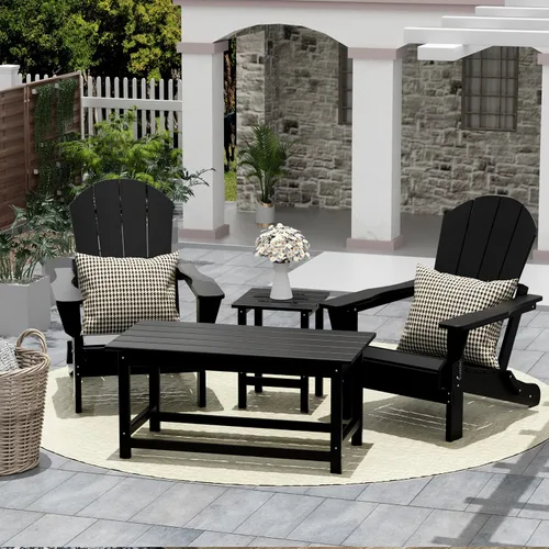Vista 2 de WO Home Furniture - Mesa de centro de polietileno de alta densidad para Negro