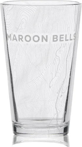 Vista 8 de ASPEN COLORADO - Vaso de pinta grabado Gran idea de regalo de mapa de topografía de montaña de estación de esquí