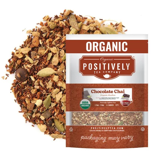 Vista 83 de Bolsas de hojas sueltas para té. Orgánicas por USDA. Positively Tea LLC.